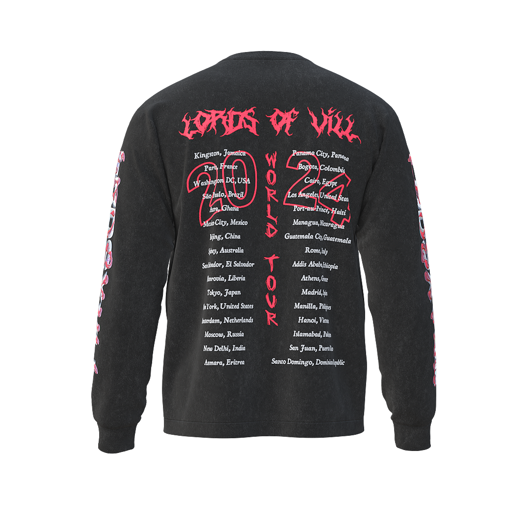 World Tour 2024 Long Sleeve T-Shirt Black